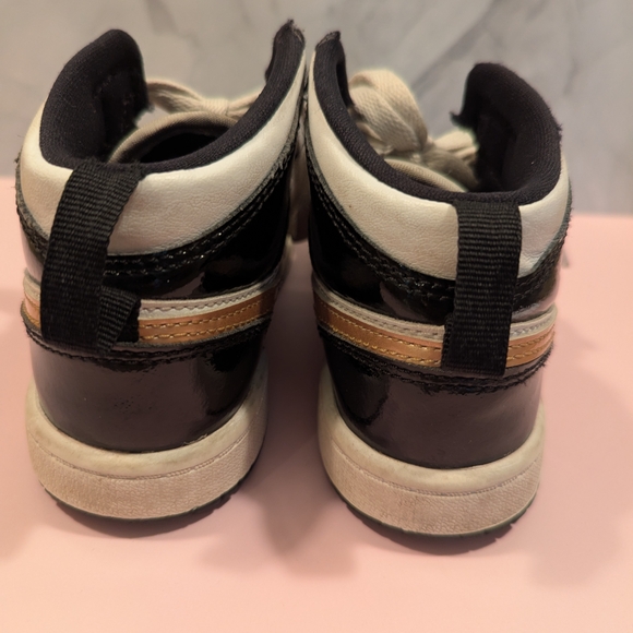 Air Jordan Nike Kids' Black and Gold Sneakers - Picture 3 of 10